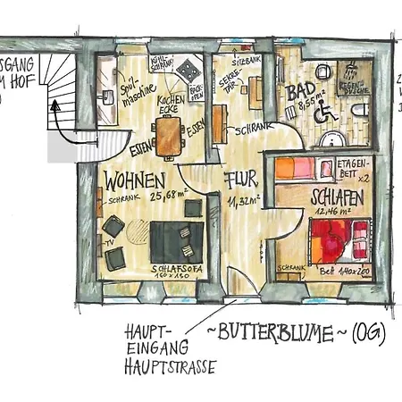 Apartman Nengshof Butterblume *